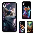 corgi flowers cyberpunk For iPhone XS 11 12 13 14 15 16 Pro Max Lightweight Case