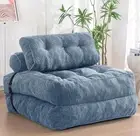 Folding Sofa Bed, Convertible Sleeper Chair with Pillow Foldable Mattress with B