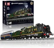 Mould King 12025 Steam Locomotive Train Building Set for Kids, Technology Remote Control Train with LED Light, SNCF 231 of Orient Express French Railways Blocks Kit for Adults Collections(3898 Pcs)