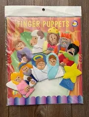 Nativity Finger Puppets Play Set of 10 Christmas Baby Jesus Mary Joseph Wise Men