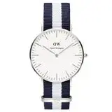 在飛比找遠傳friDay購物優惠-DW Daniel Wellington 經典藍白帆布時尚女