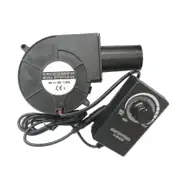 2023 New 9733 Blower Fan Air Blower High Speed Dc 12v Turbo Centrifugal Fan With Variable Speed Controller For Oil Stove Bbq Plug 1 12V 1.88A