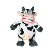 Tuffy Mighty Toy Jr Angry Animals Mad Cow Dog Squeaker Toy