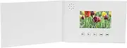 4/7 IPS Video Brochure, 128M Memory, A5 Soft Backed, Electronic Video Greeting Card for Birthday Weddings Anniversaries (4.3inch)