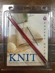 I Taught Myself to Knit w/size 8 Knitting Needles (New)