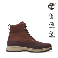 在飛比找momo購物網優惠-【Timberland】男款酒紅色全皮防水休閒靴(A5XUD