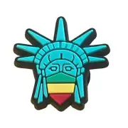 Rasta Statue of Liberty Shoe Charm
