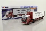 1:50 Corgi Volvo F10 Tautliner Curtainside Prestons Of Potto CC15502 - Boxed