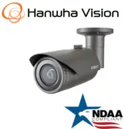 Hanwha Techwin QNO-6012R1 2MP PoE IR Bullet IP Security Camera 2.8mm fixed lens