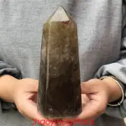 1.62LB Natural Smokey Citrine Quartz Obelisk Quartz Crystal Point Wand XA2922