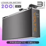 VoltX 12V 200Ah Lithium Iron Phosphate Battery LiFePO4 Rechargeable RV Slimeline