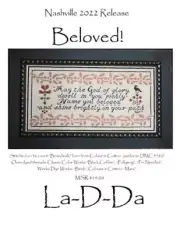 BELOVED SAMPLER-CROSS STITCH CHART- LA D DA
