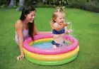 New Intex Baby Pool With Soft Inflatable Comfort Floor 3-Ring (34 x 10in)