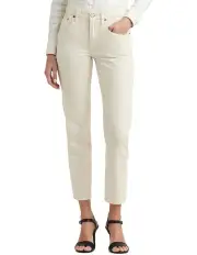 [Lauren Ralph Lauren] Relaxed Tapered Ankle Jean in Natural