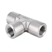 1/8'' Female NPT Tee 316 Stainless Steel Pipe Fitting, 6200 psi, SS-PT-NS2