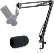 Duocast Boom Arm Mic Stand Pop Filter Foam Cover HyperX Gaming Streaming