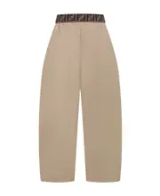 Fendi Kids Elasticated Waist Pants 8Y Nude