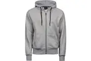 Tee Jays Mens Full Zip Hooded Sweatshirt (Heather Grey) - UTBC3319