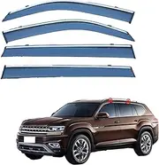 4Pcs Car Wind Deflectors for Volkswagen for Teramont Mk1-Ca1 2017 2018 2019 2020 2021 2022 2023, Side Window Ventilated Visors Rain Deflector
