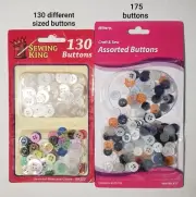 Sewing King & Allary Button Assortment for sewing projects/crafts ~ 300+ Buttons