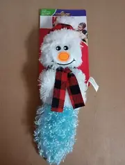 KONG Holiday Christmas Snowman Catnip Kickeroo Plush Cat Toy 10"