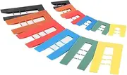 TIMCO Assorted Shims - Assorted Colours - Colourful spacers, shims, Plastic Packers - Used for Easy Quick Levelling of battens, Dry Lining Systems, Door and Window Frames - 1.0-6.0mm - Pack of 200
