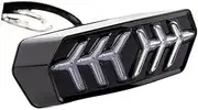 Front Rear Turning Indicator Lights, for Grom MSX125 CB650F CBR650F CTX700N YG125 Motorcycle Tail Light Stop Brake Lamp Rear Turn Signal Lights Motorcycle Turn Signal Lights(BLACK White)
