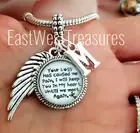 Custom Initial memorial memory pendant bracelet necklace for loss of loved ones