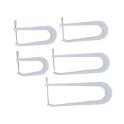 5 Pieces Instrument Beam Clamps Aluminum Violin Panel Back Plate Bracing Clip