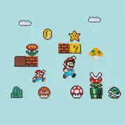 Kids Super Mario 5D Diamond Painting DIY Sticker Kit Kids Art Craft Loot Bag Filler
