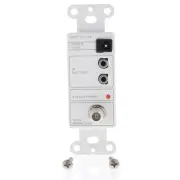 Leviton 47621-W Remote Power Injector Infrared Repeater Emitter 3.5mm Plug