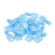 A● Wire Terminals Connector Nylon Insulated AWG16-14 Male Spade Blue 120 Pcs