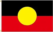 Aboriginal Flag of Australia, 150 x 90 cm, Black Red Yellow Design