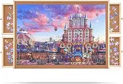 1000 Pieces Puzzle Board with 4 Drawers and Cover, 22"x30" Wooden Jigsaw Puzzle Table for Adults, Portable Puzzles Organizer & Storage System