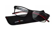 Foster Grant Reading Glasses Mens IRON MAN 2000 Black Red +2.50 Strength