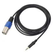 3.5 Mm Male to 3-pin XLR Male Blue Head Wire 1.5 Meters for