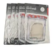 Set Of 5 Kikkerland 2 x Large Jam Jar Zipper Bags Reusable Dishwasher 40 Oz