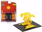 Automotive Double Scissor Lift Shell Oil 1:64 Scale Diorama Garage Scene