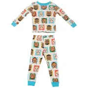 Cocomelon Kids 2-Piece Long Sleeve Toddler Pajama Set Multi-Color