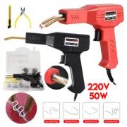 Hot Stapler Plastic Repair Car Bumper Welding Welder Machine Gun 400 Staples Kit