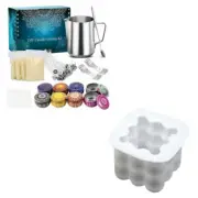 Candles Craft Tool Set DIY Candle Mold Making Kit Pouring Pot Wicks Wax Kit Set