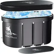 Ice Bath Tub for Athletes with Cover XL 101 Gal Capacity Portable Cold Plunge Tub for Cold Water Dip and Recovery, Ice Baths at Home Outdoor Gyms - Cold Water Training