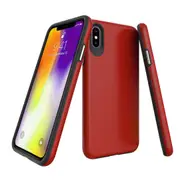 For iPhone XS MAX Case, Armor Red Slim Shockproof Protective Phone Cover