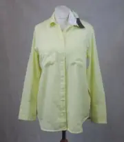 Warehouse Label Ladies Casual Single Pocket Yellow Shirt Size 12 Uk CR015 DD 14