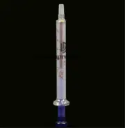 New 5PCS 1ml Cute Mini Glass Syringe Lab Glassware