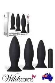 NEW Adam and Eve 4 Piece Anal Training Kit plus Bullet Vibrator, Anal/Butt Plug