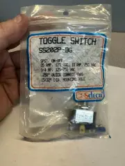 SS202P-BG SELECTA SWITCH SPST, ON-OFF 20A-125VAC 10A-250VAC, NEW FREE SHIPPING