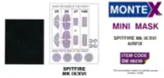 Montex 1/48 SUPERMARINE SPITFIRE Mk.IX & Mk.XVI CANOPY PAINT MASK Airfix