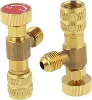 Luxshiny 2Pcs Charging Safety Valve Compact Air Conditioner Tool for Systems Easy Installation Precision Control for Refrigeration Coupling Valves
