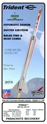 Flying Model Rocket Kit - Semroc 'Trident'